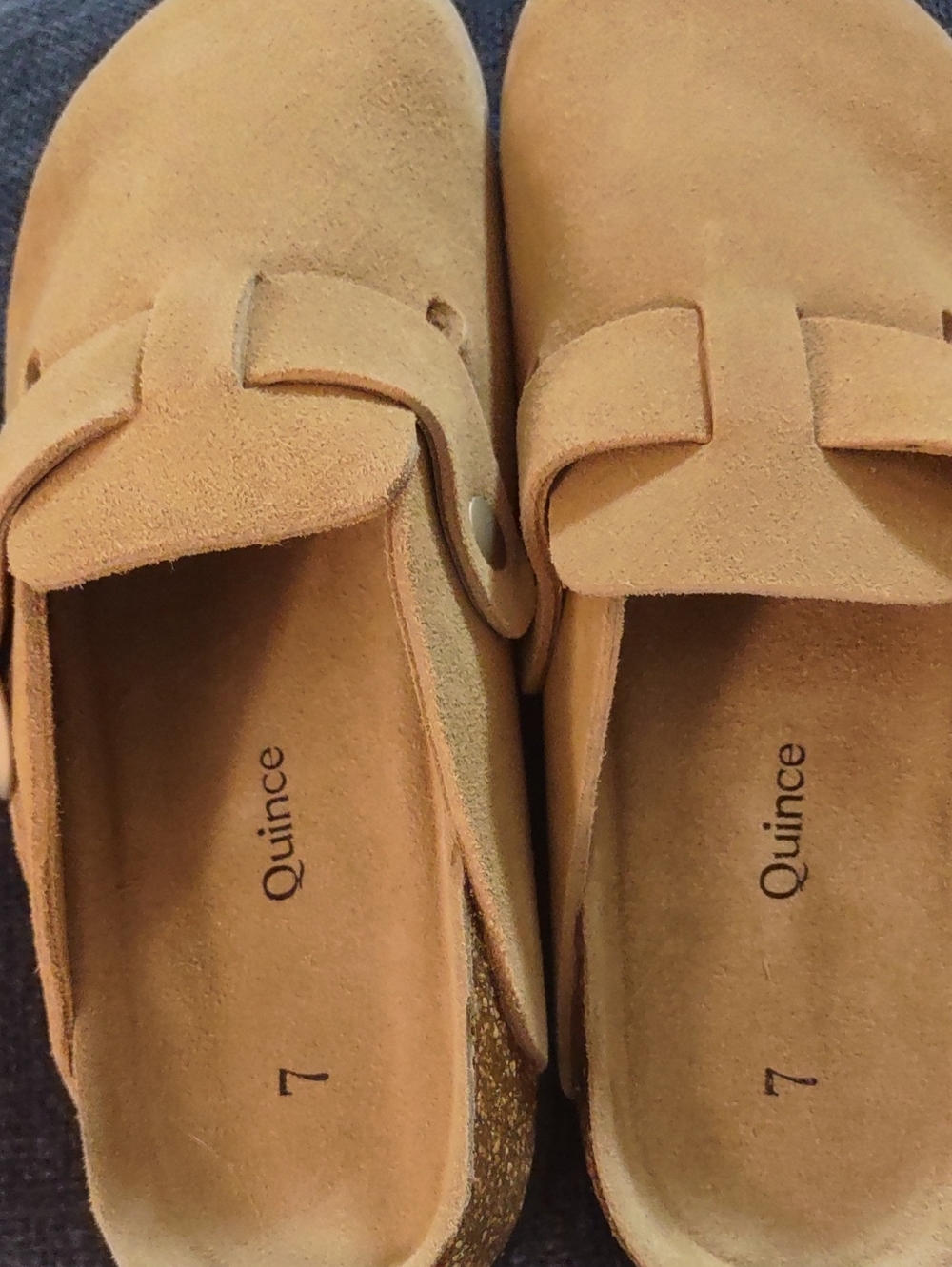 NIB Quince Water-Repellent Suede Clog Mule Pecan Tan Boho Slide Shoes Size 7 - Picture 8 of 8